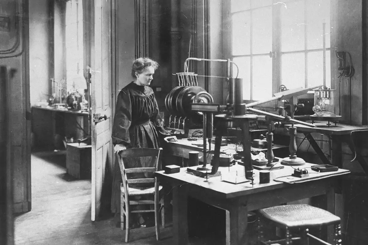 profile background image of marie curie