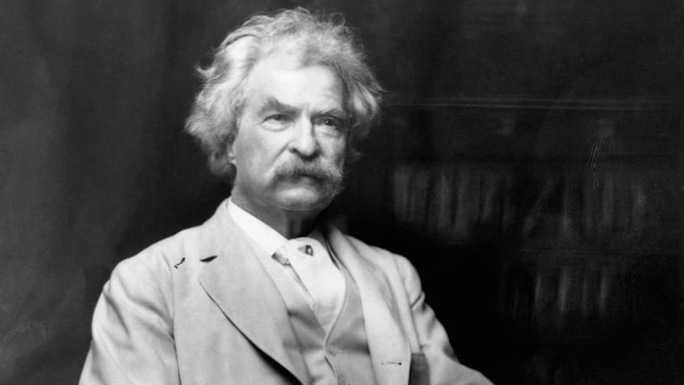 profile background image of mark twain