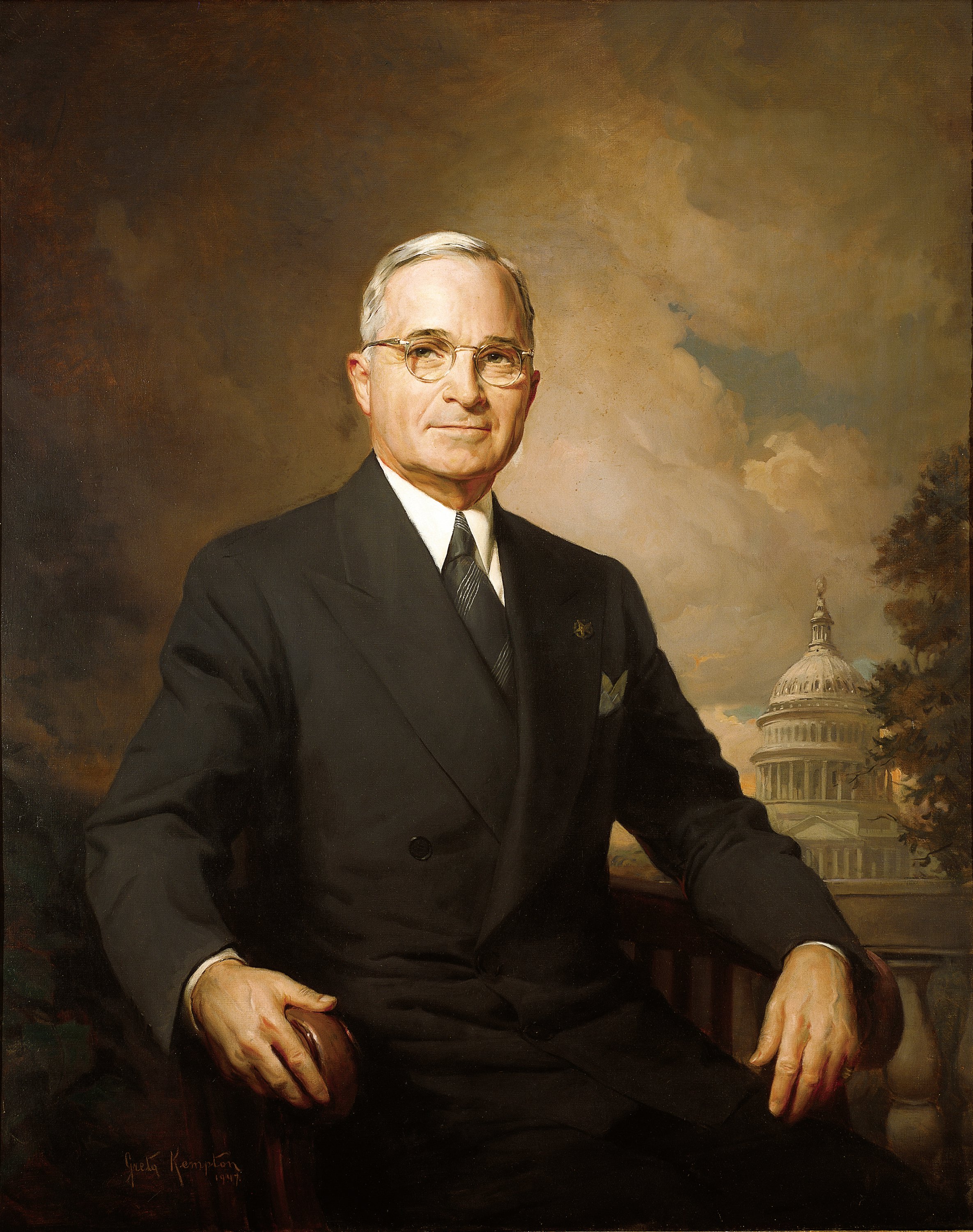 profile background image of harry s truman